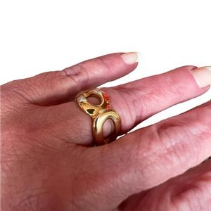 Uno de 50 Gold Plate over Brass Made in Spain. U.S Size 6